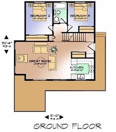 The Pine Siskin ground floor plan