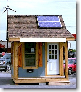 un système complet d’énergie renouvelable par Country Cabin Getaways 